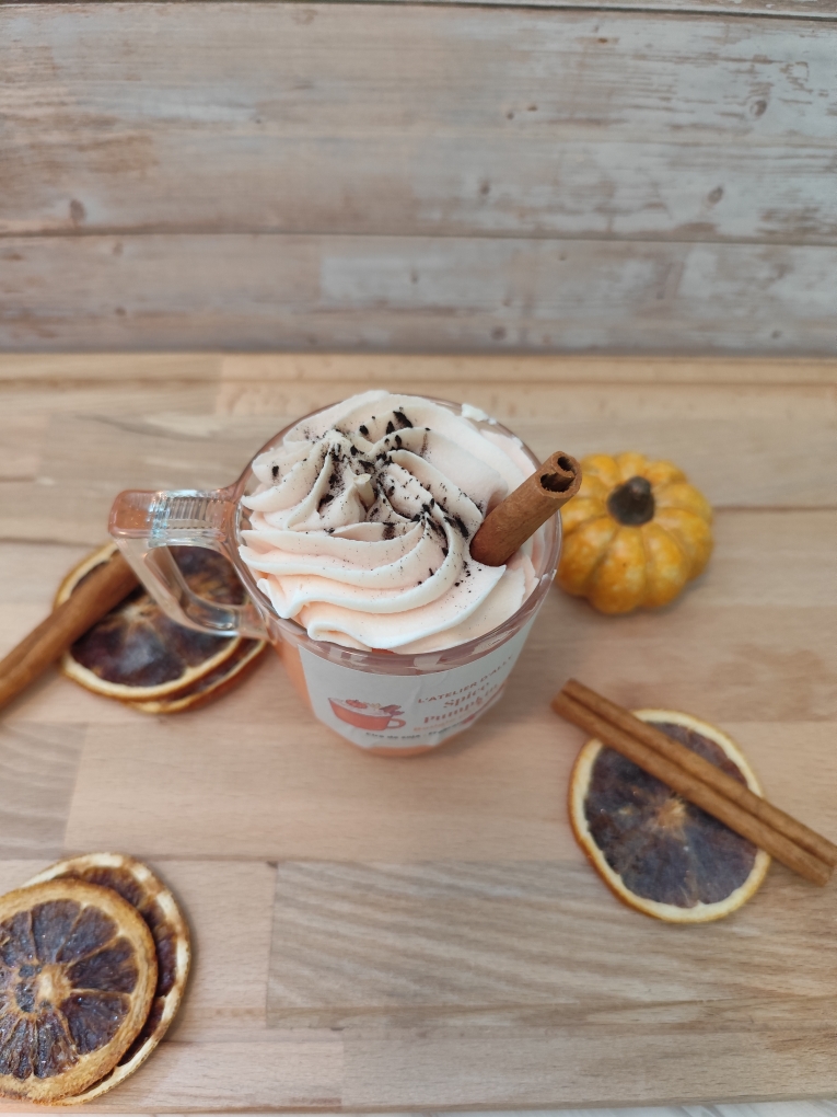 Bougie Pumpkin Spice Latte artisanale