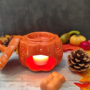 Brûleur citrouille ajouré automne - Fondants parfumés.