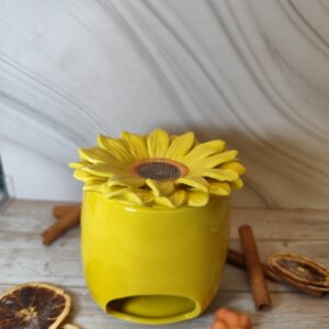 Brûleur Tournesol e céramique jaune.