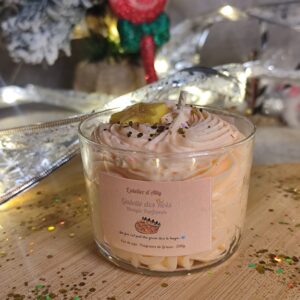 Bougie Galette des Rois artisanale L’Atelier d’Ally avec fève cachée et décor gourmand